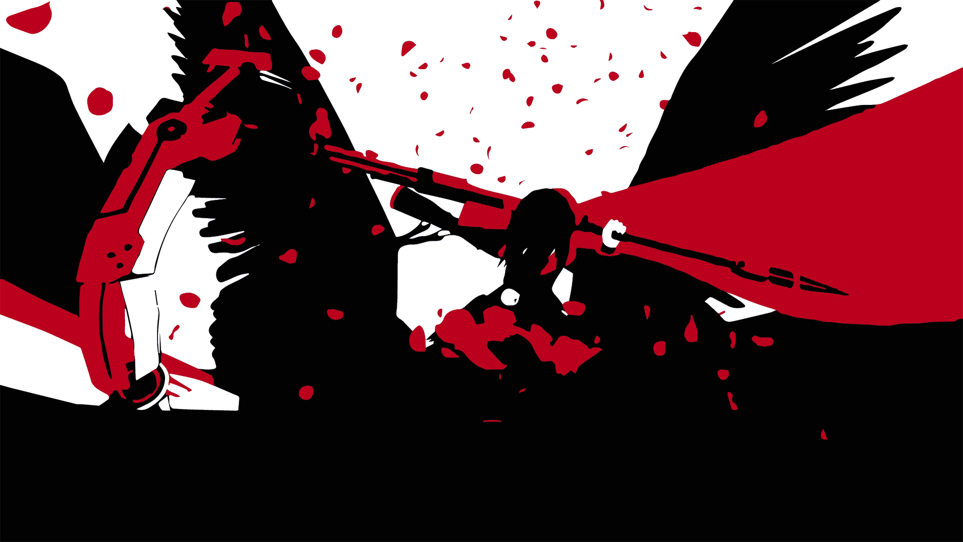 Aquí, tenga un fondo de pantalla de Ruby / Nevermore [Eldi13]: RWBY