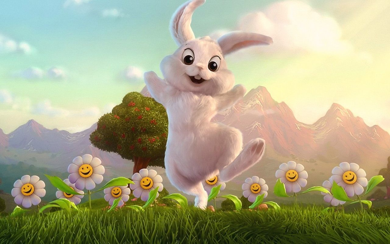 lindos fondos de escritorio | Cute Rabbit Wallpapers, Cute Rabbit