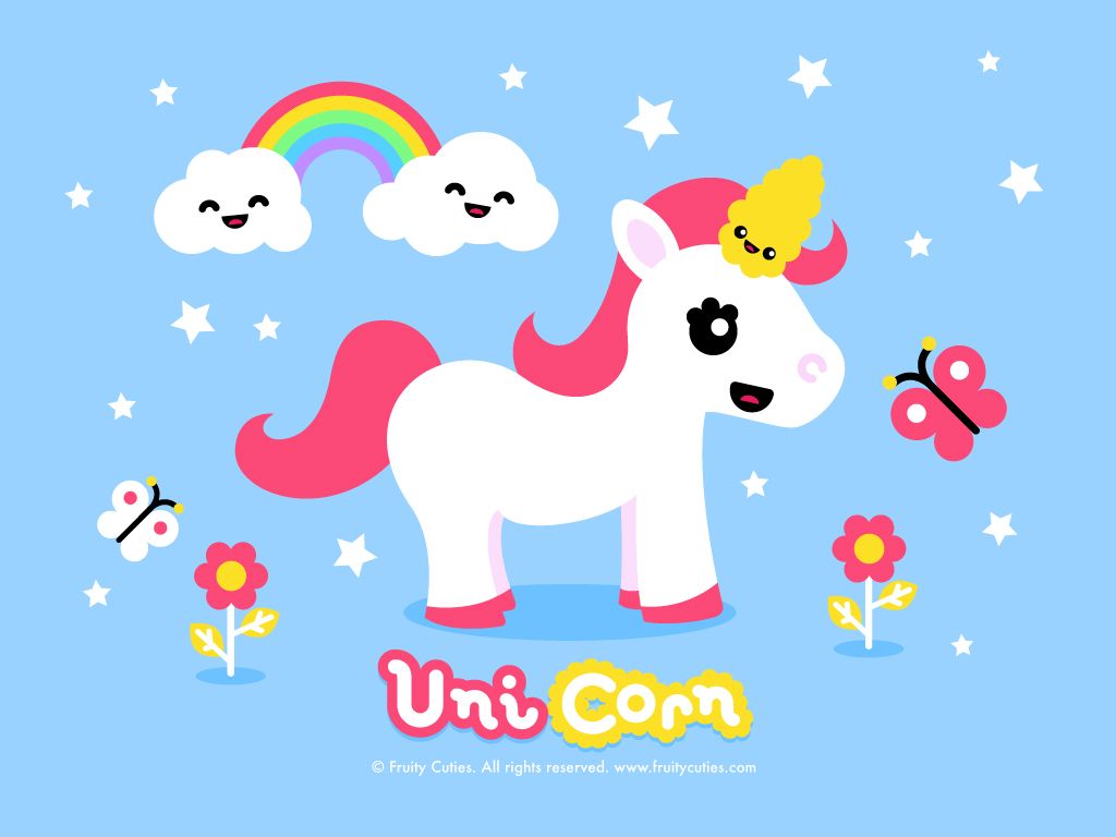 49+] Kawaii Unicorn Wallpaper