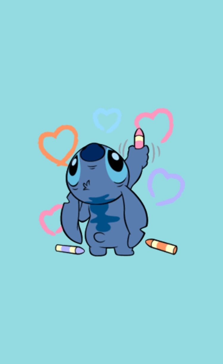 Stitch Wallpaper compartido por @princesserislockscreen