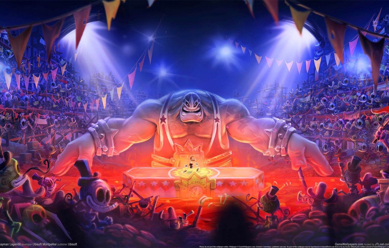 Fondo de pantalla de circo, banderas, Ubisoft, el público, fondos de pantalla de juegos