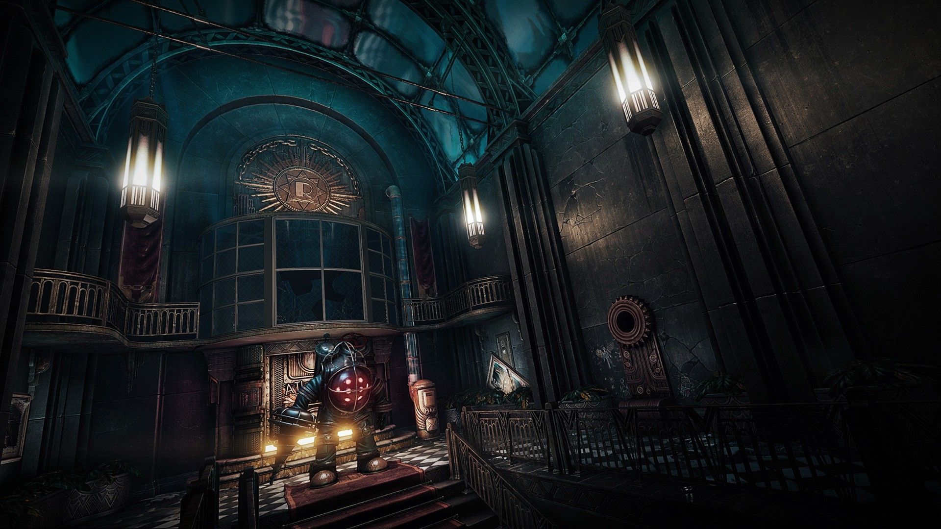 Descargar fondos de pantalla, Descargar videojuegos Big Daddy Bioshock Rapture