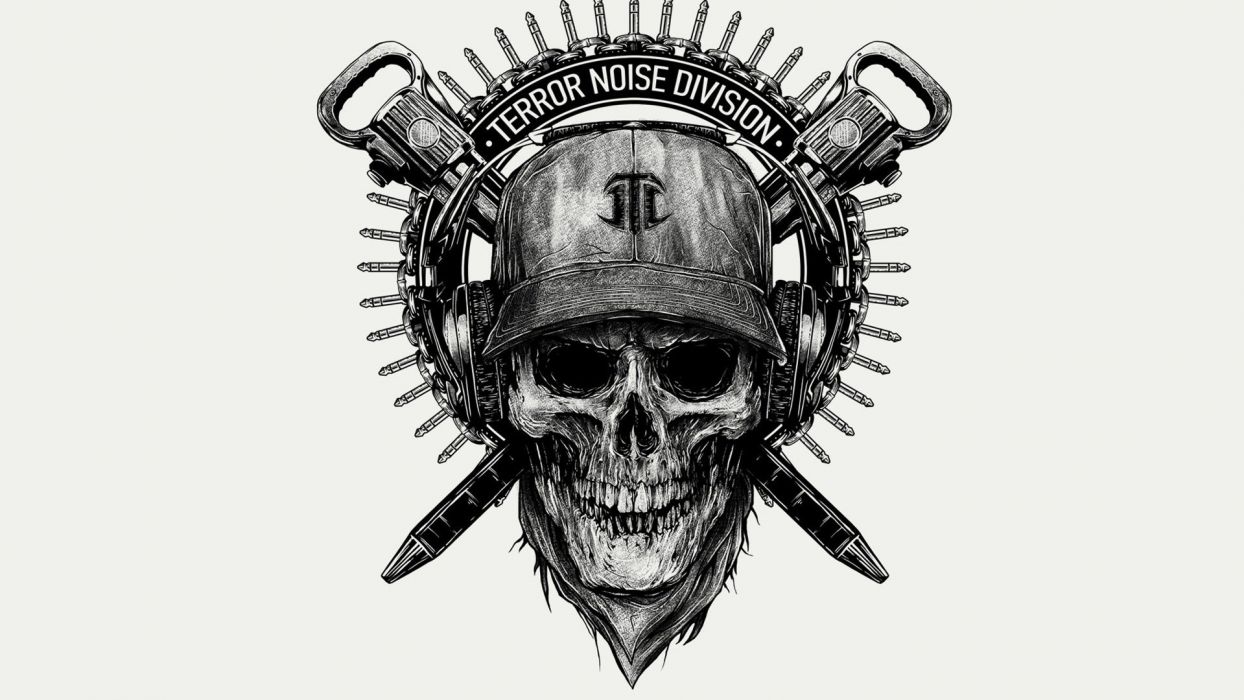 DIVISIÓN DEL RUIDO DEL TERROR - cráneo casco fondo de pantalla | 1920x1080 | 486795