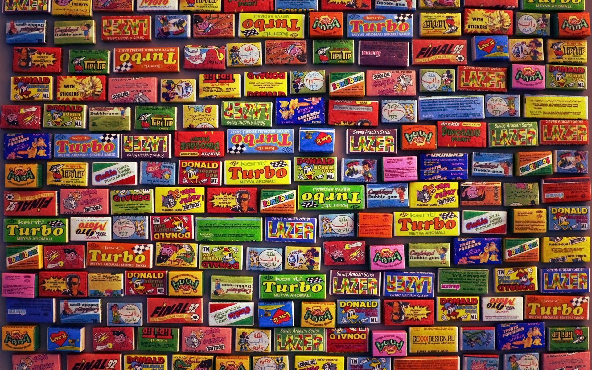 Descargar fondo de pantalla 1920x1200 chicle, todo tipo, tipos, marcas hd