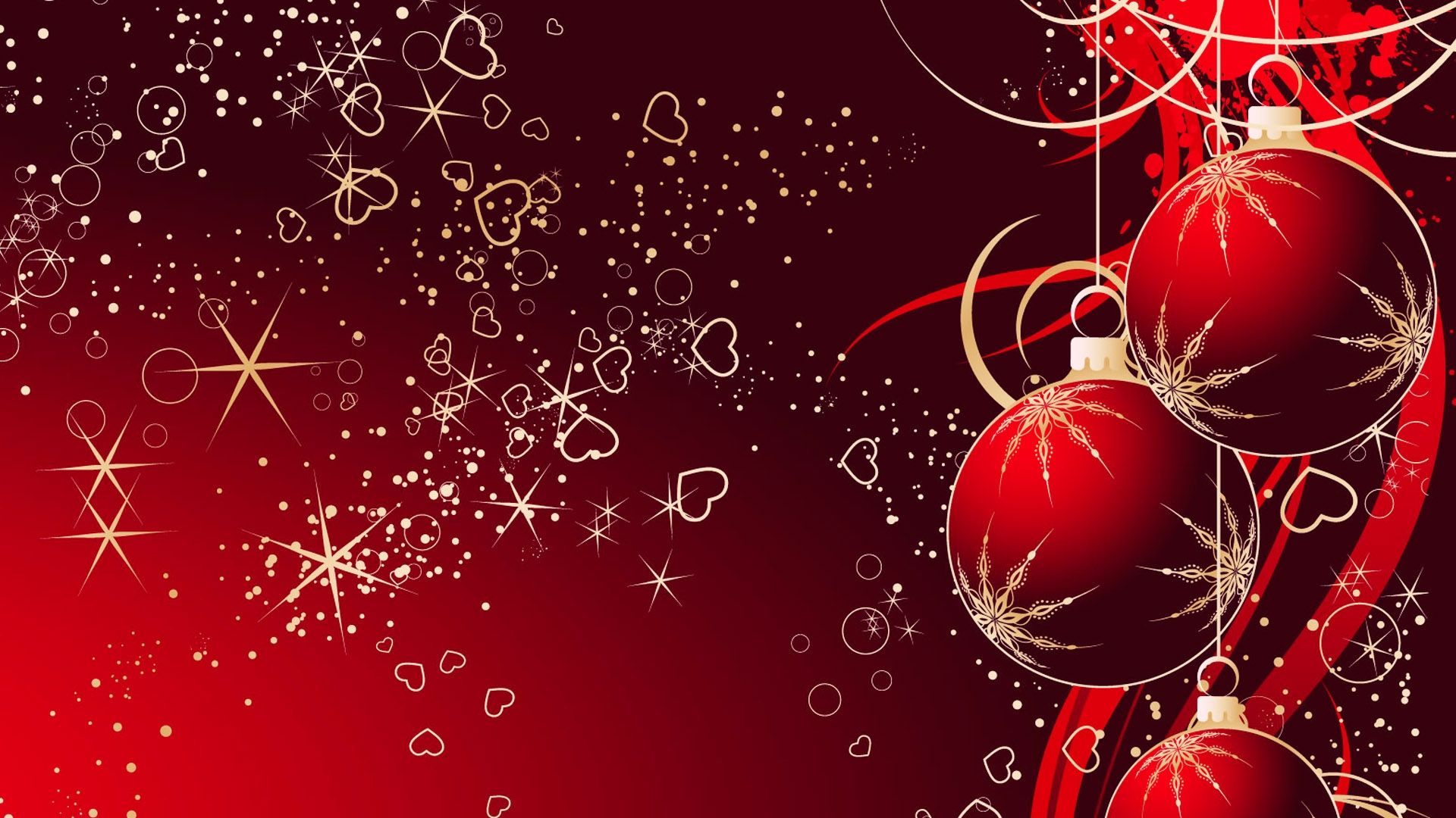 Papel pintado rojo Navidad 6508 1920 x 1080 - WallpaperLayer.com