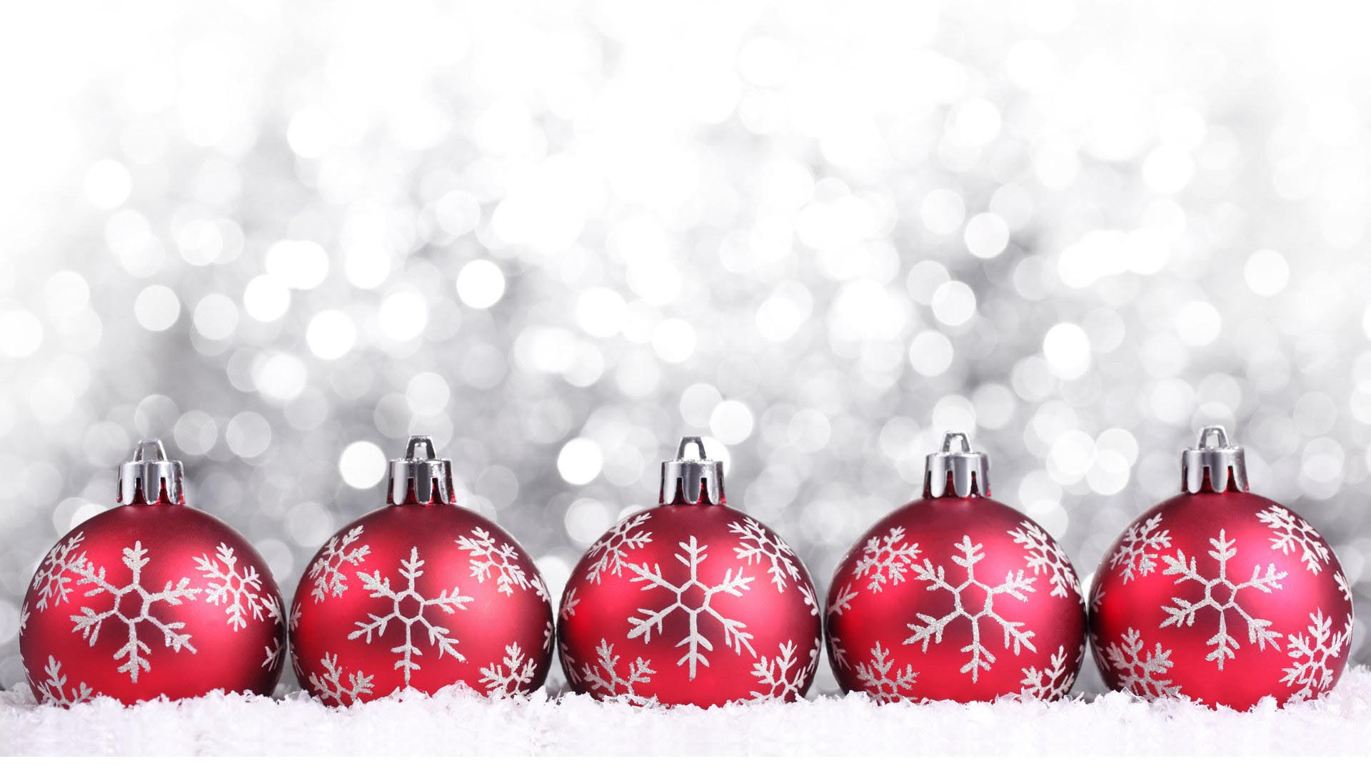 Red Christmas Balls HD Wallpaper »FullHDWpp - Fondos de pantalla Full HD