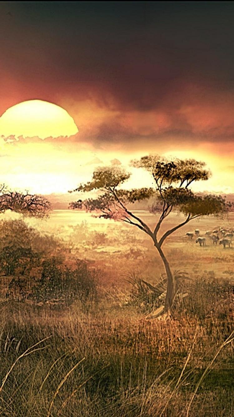 Fondo de pantalla de África 750x1334