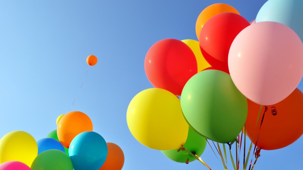 Globos de papel tapiz, Colorido, Cielo despejado, 4K, Fotografía, # 4867