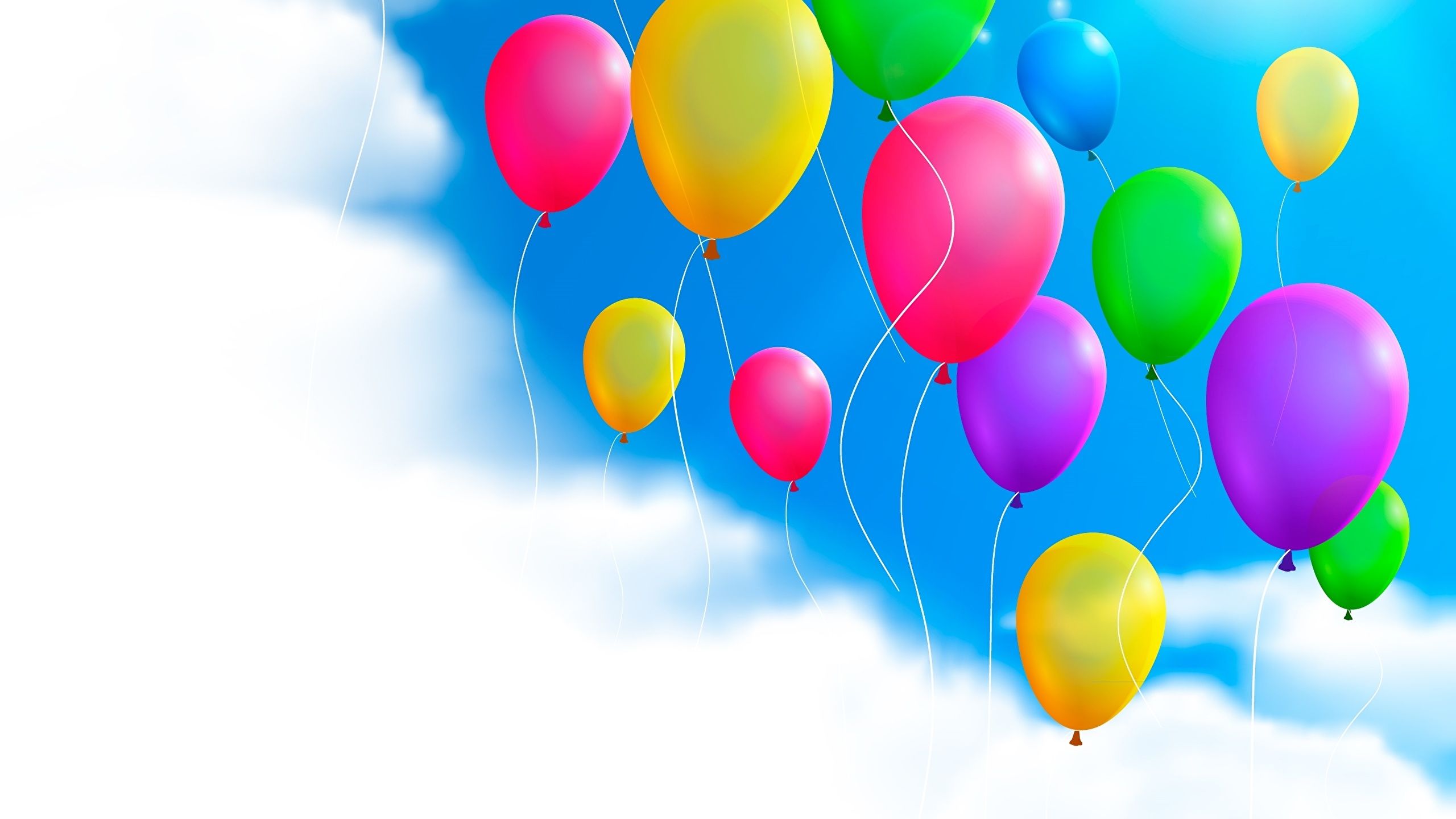 Fondos de pantalla Globo de juguete Cielo Nubes 2560x1440