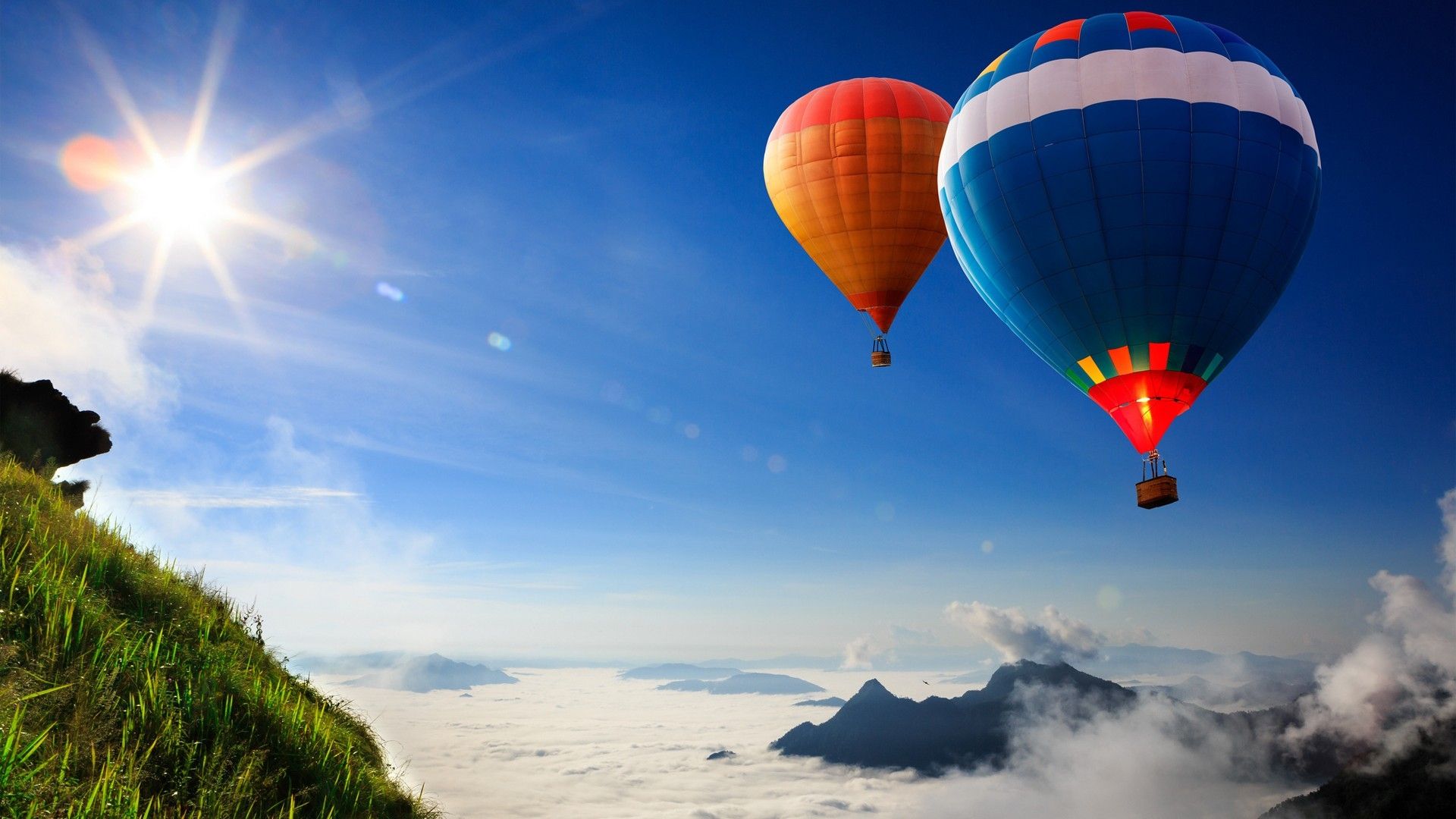Fondo de pantalla de globo aerostático Galería