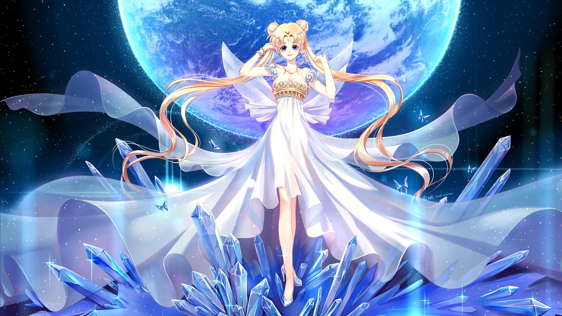 Fondo de pantalla de alta definición: Sailor Moon, Sailor Moon Crystal, Tuxedo Mask, Usagi