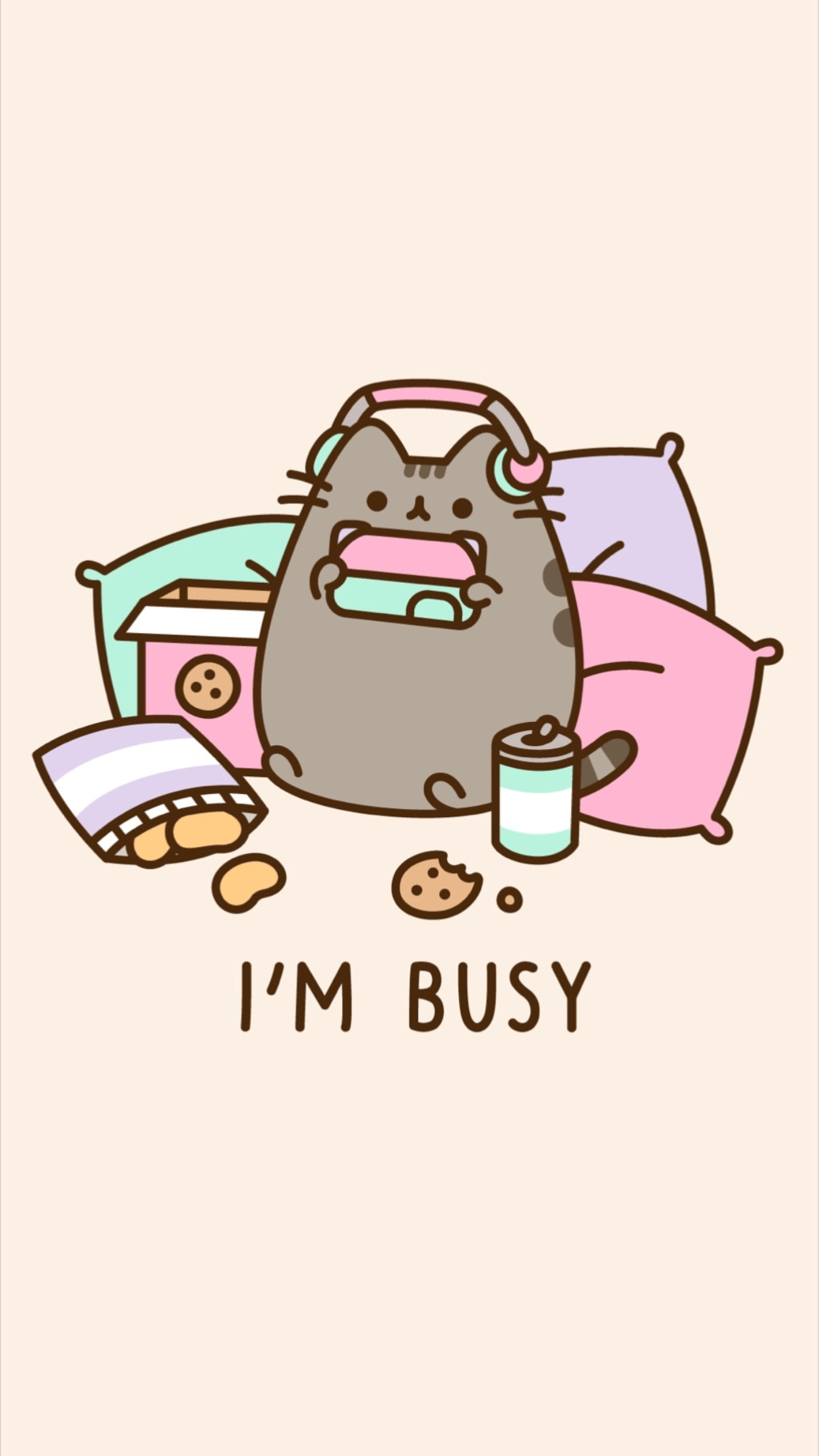 Fondo de pantalla de Pusheen 1242x2208