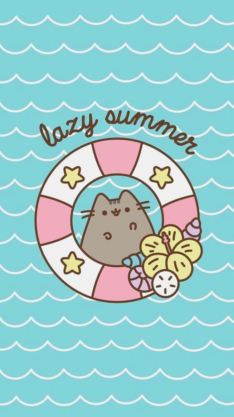 Gato Pusheen Kawaii Wallpaper Cat Wallpaper Wallpaper - Verano