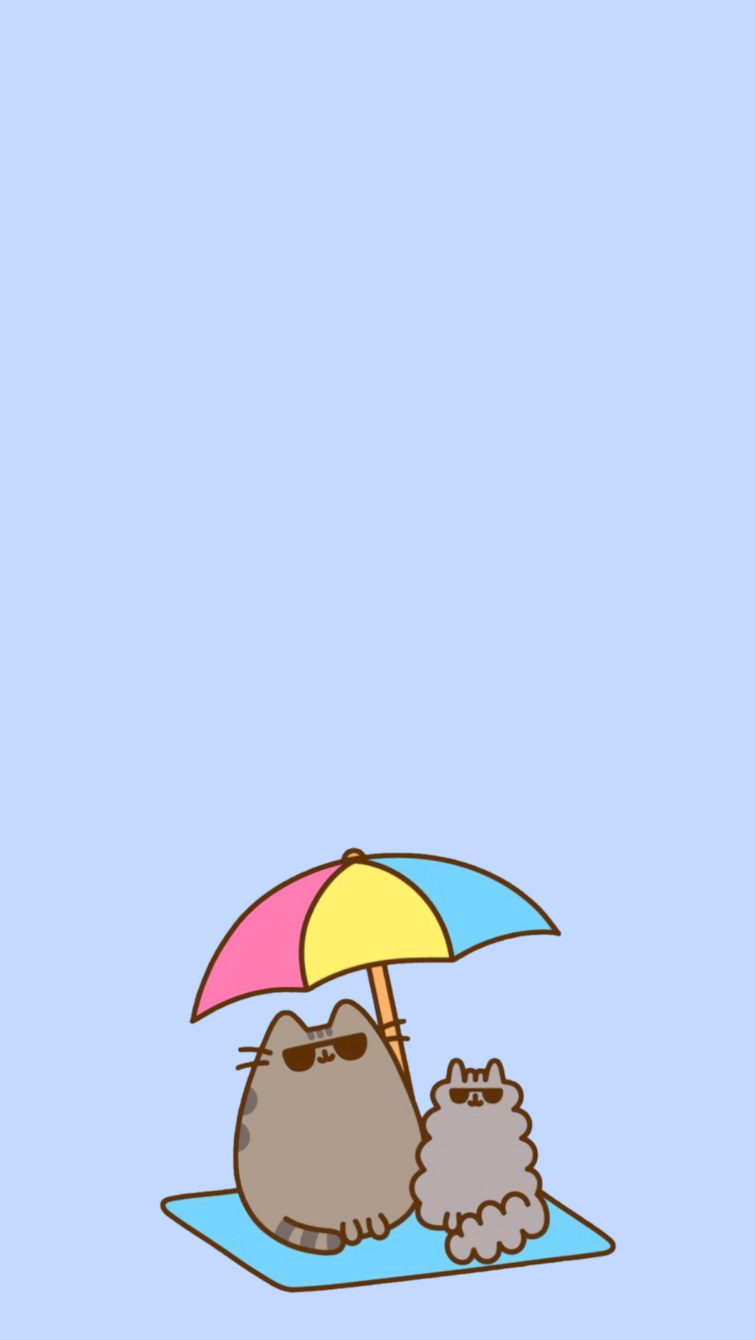 Fondo de pantalla de Pusheen 1083x1920