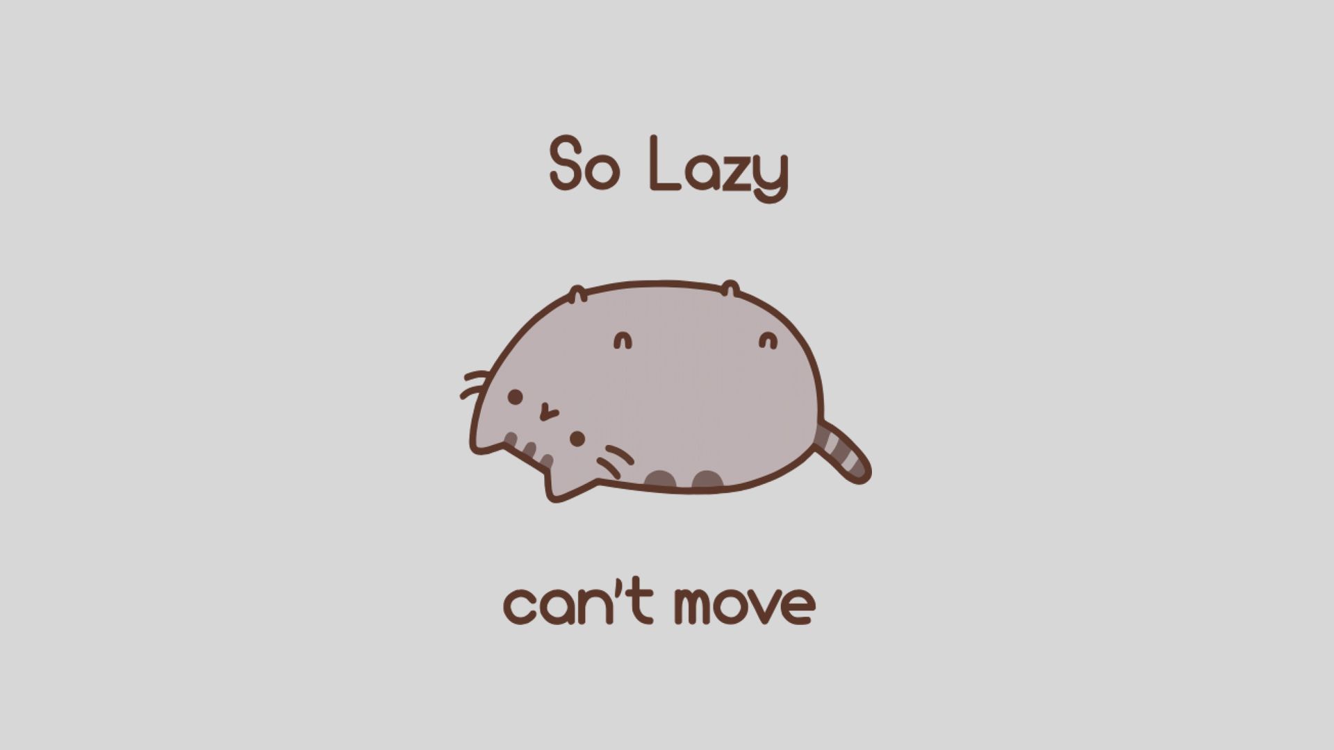 Fondos de pantalla: pusheen, perezoso, gato, memes 1920x1080 - mattilius258